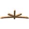 Ekena Millwork Alberta Smooth Timber Gable Bracket, Western Red Cedar, 72"W x 27"H x 3 1/2"D x 3 1/2"F, 9/12 Pitch GBW072X27X0404ALB00SWR - alternate 4